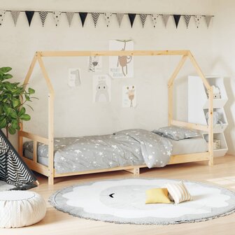 Kinderbedframe 80x200 cm massief grenenhout 1