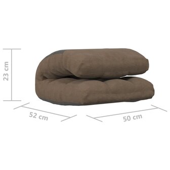 Vloerstoel inklapbaar stof taupe 9