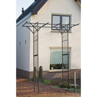 Nature Tuinboog 114x66x232 cm metaal zwart 2
