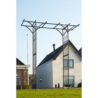 Nature Tuinboog 114x66x232 cm metaal zwart 4