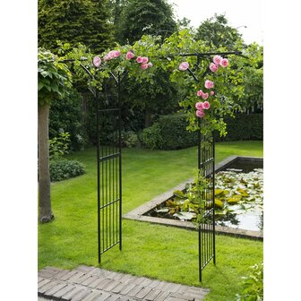 Nature Tuinboog 114x66x232 cm metaal zwart 6