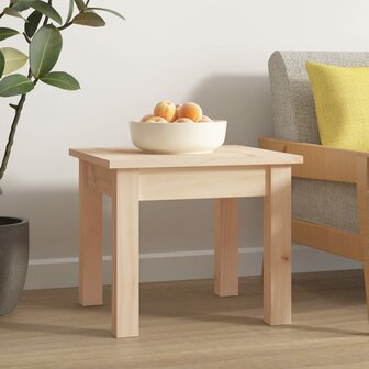 Salontafel 35x35x30 cm massief grenenhout 1