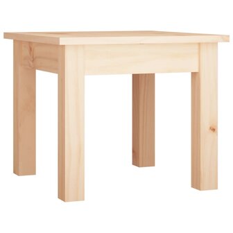 Salontafel 35x35x30 cm massief grenenhout 2