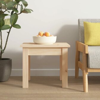 Salontafel 35x35x30 cm massief grenenhout 5