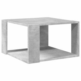 Salontafel 51,5x51,5x30 cm bewerkt hout betongrijs 6