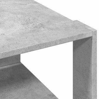 Salontafel 51,5x51,5x30 cm bewerkt hout betongrijs 7