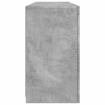 Dressoir met LED-verlichting 163x37x67 cm betongrijs 7