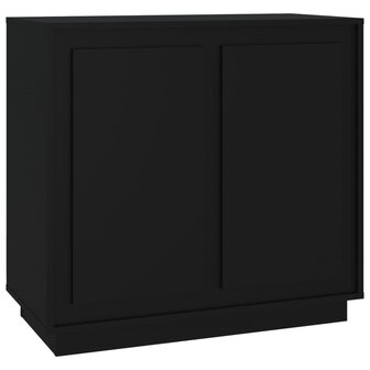 Dressoir 80x34x75 cm bewerkt hout zwart 2