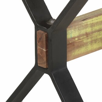 Eettafel 140x70x76 cm massief gerecycled hout 6