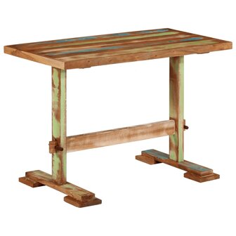 Eettafel 110x55x78 cm massief gerecycled hout 9