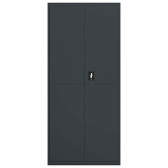 Archiefkast 90x40x200 cm staal antracietkleurig 3