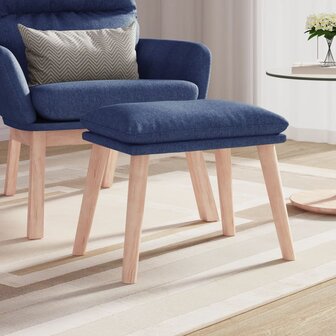 Voetenbank 45x29,5x35 cm stof blauw 1