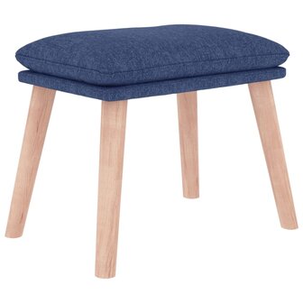 Voetenbank 45x29,5x35 cm stof blauw 2