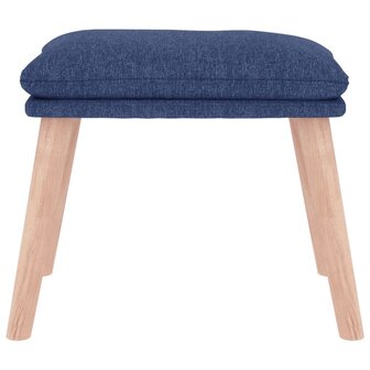 Voetenbank 45x29,5x35 cm stof blauw 3