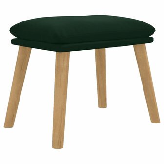 Voetenbank 45x29,5x35 cm fluweel donkergroen 2