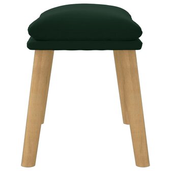 Voetenbank 45x29,5x35 cm fluweel donkergroen 4