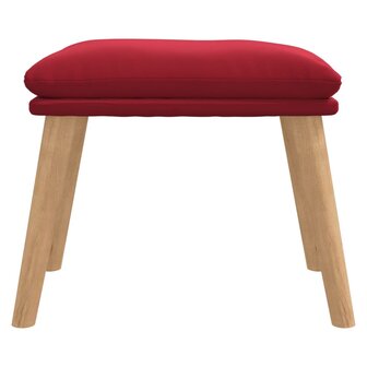 Voetenbank 45x29,5x35 cm fluweel wijnrood 3