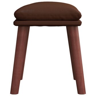 Voetenbank 45x29,5x35 cm kunstleer bruin 4