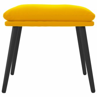 Voetenbank 45x29,5x35 cm fluweel mosterdgeel 3
