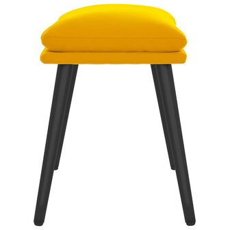 Voetenbank 45x29,5x35 cm fluweel mosterdgeel 4