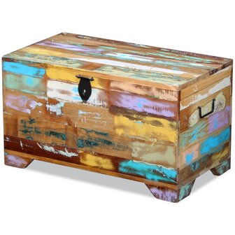 Opbergkist massief gerecycled hout 1