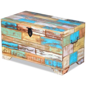 Opbergkist massief gerecycled hout 5