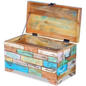 Opbergkist massief gerecycled hout 7
