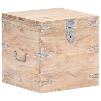 Opbergkist 40x40x40 cm massief acaciahout 1