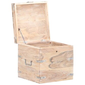 Opbergkist 40x40x40 cm massief acaciahout 2