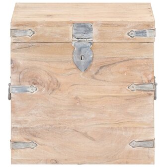 Opbergkist 40x40x40 cm massief acaciahout 3