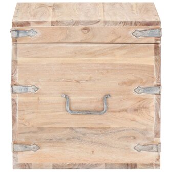 Opbergkist 40x40x40 cm massief acaciahout 4