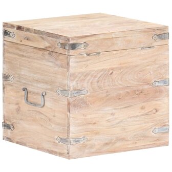 Opbergkist 40x40x40 cm massief acaciahout 5