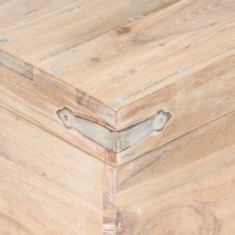 Opbergkist 40x40x40 cm massief acaciahout 6