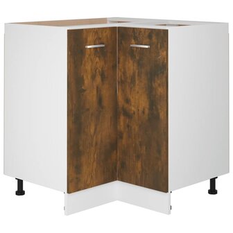 Keukenkastje 75,5x75,5x81,5 cm bewerkt hout gerookt eikenkleur 2