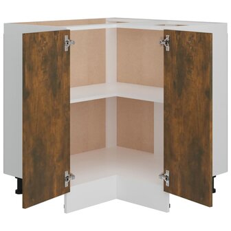 Keukenkastje 75,5x75,5x81,5 cm bewerkt hout gerookt eikenkleur 5