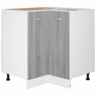 Keukenkastje 75,5x75,5x81,5 cm bewerkt hout grijs sonoma eiken 2