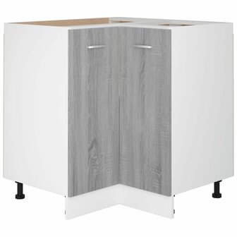 Keukenkastje 75,5x75,5x81,5 cm bewerkt hout grijs sonoma eiken 5