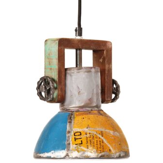 Hanglamp industrieel rond 25 W E27 19 cm meerkleurig 1