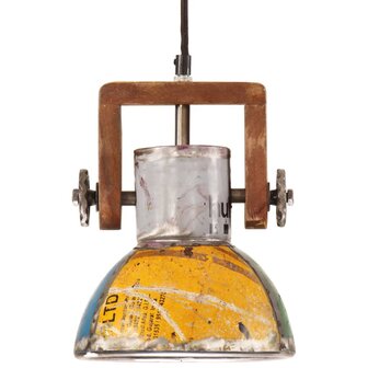 Hanglamp industrieel rond 25 W E27 19 cm meerkleurig 2