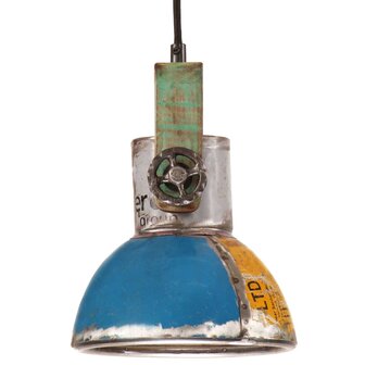Hanglamp industrieel rond 25 W E27 19 cm meerkleurig 3