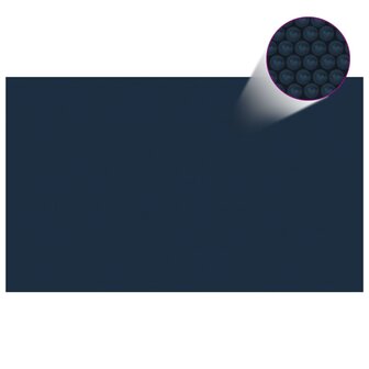 Zwembadfolie solar drijvend 1000x600 cm PE zwart en blauw 2