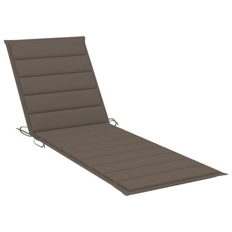 Ligbed met taupe kussen ge&iuml;mpregneerd grenenhout 4
