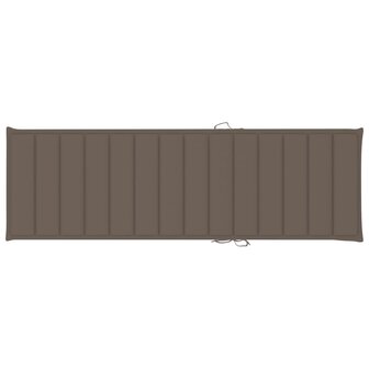 Ligbed met taupe kussen ge&iuml;mpregneerd grenenhout 6