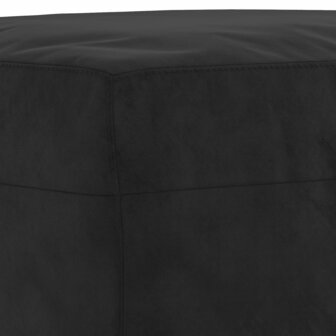 3-delige Loungeset met kussens fluweel zwart 7