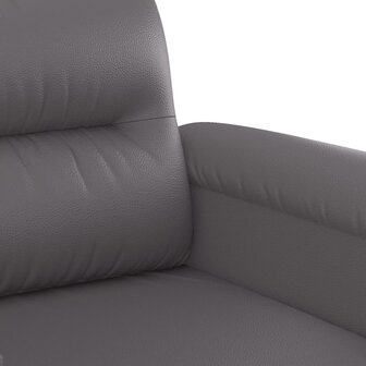 2-delige Loungeset met kussens kunstleer grijs 6