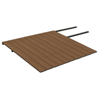 Terrasplanken met accessoires 25 m&sup2; 4 m HKC bruin en grijs 4