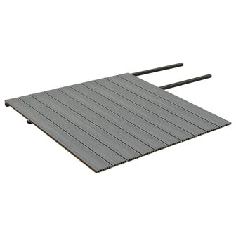 Terrasplanken met accessoires 25 m&sup2; 4 m HKC bruin en grijs 5