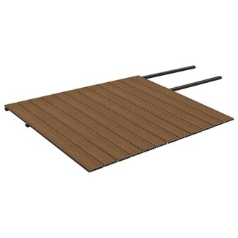 Terrasplanken met accessoires 30 m&sup2; 4 m HKC bruin en grijs 4