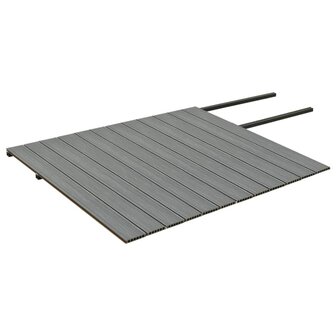 Terrasplanken met accessoires 30 m&sup2; 4 m HKC bruin en grijs 5