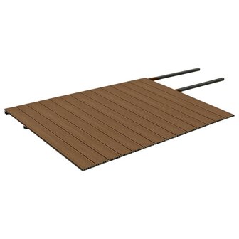 Terrasplanken met accessoires 35 m&sup2; 4 m HKC bruin en grijs 4